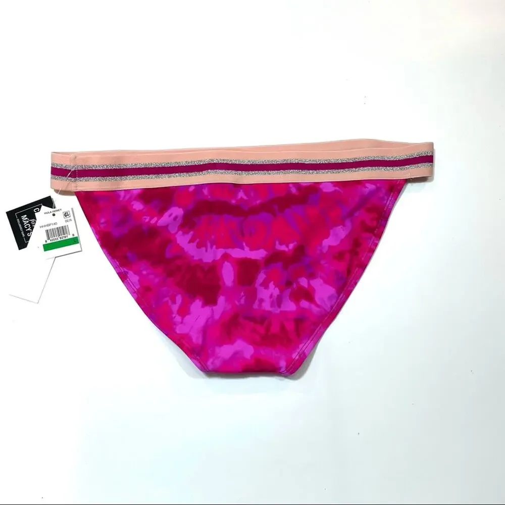 Hula Honey BERRY Pink TIE-DYE Bikini Swim Bottom